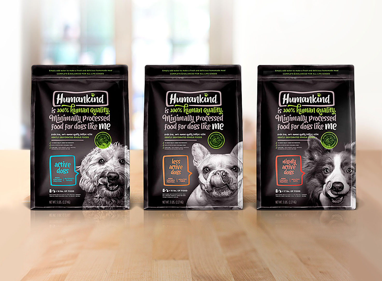 HumanKind Dog Food Packaging